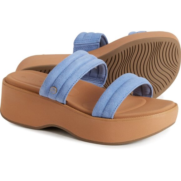 Sale! NEW Reef Lofty Lux Hi Sandals - Leather For Women blue 167re - Picture 3 of 5